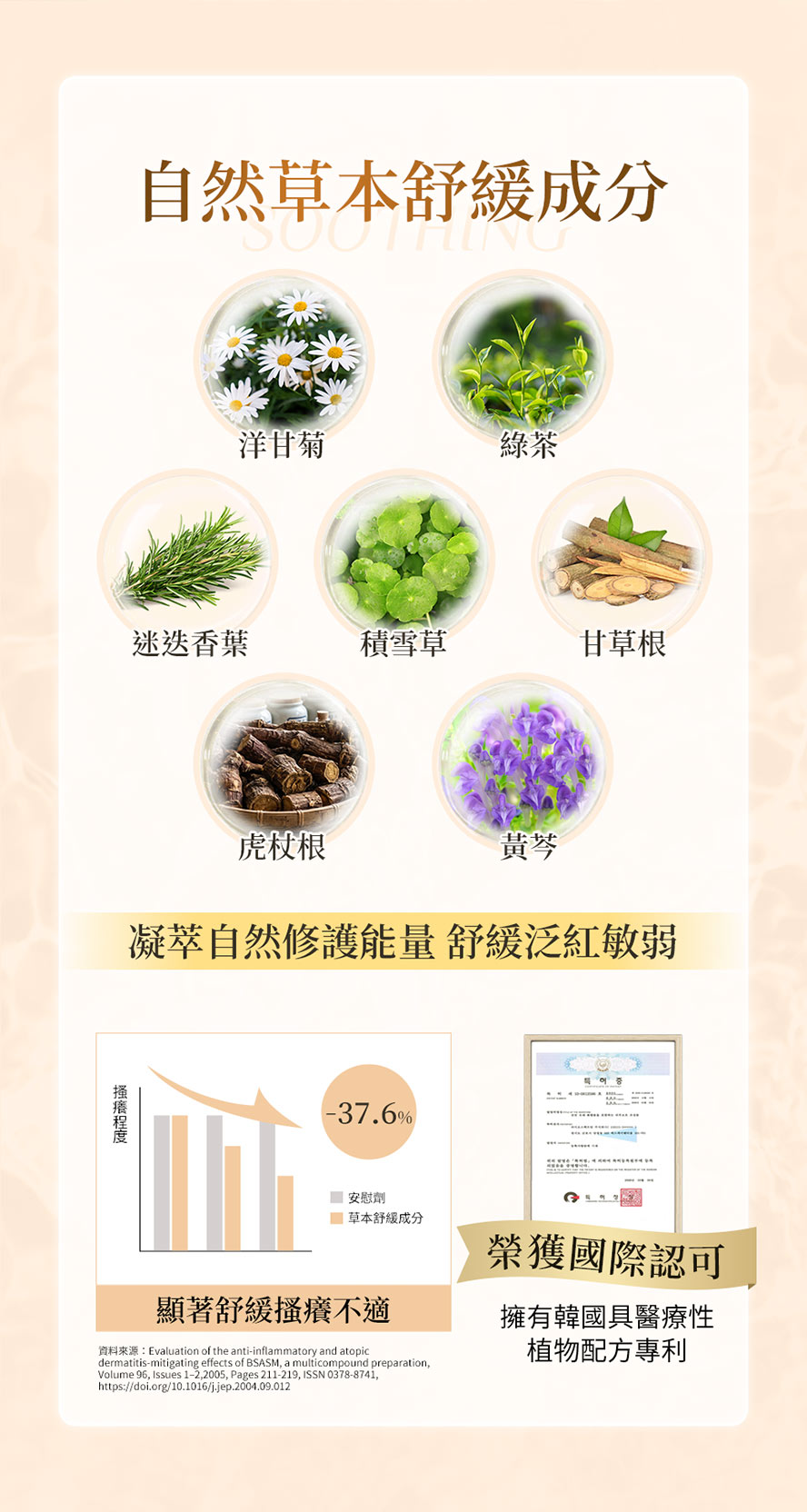 草本配方舒緩不適，敏弱肌溫和潔顏