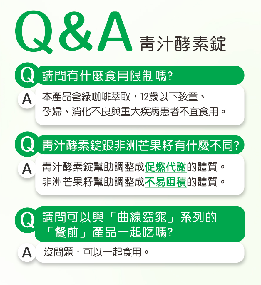 BHK's青汁酵素錠促進脂肪燃燒幫助代謝。