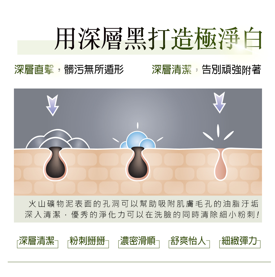 BHK's奢光潔顏泥有效洗清毛孔粉刺