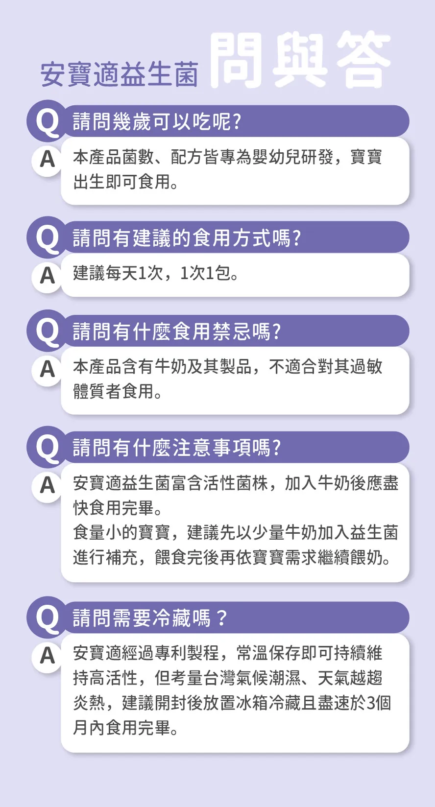 安寶適益生菌問與答