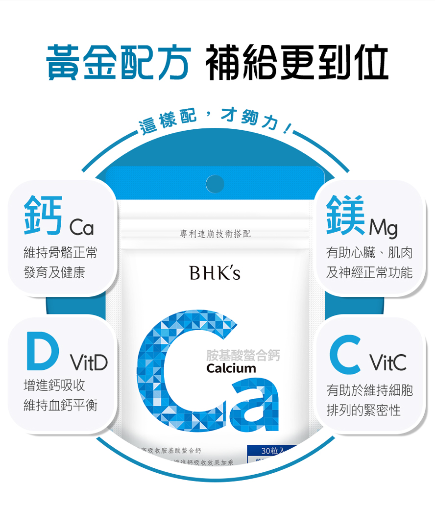 補鈣保健品推薦添加維生素D的鈣。