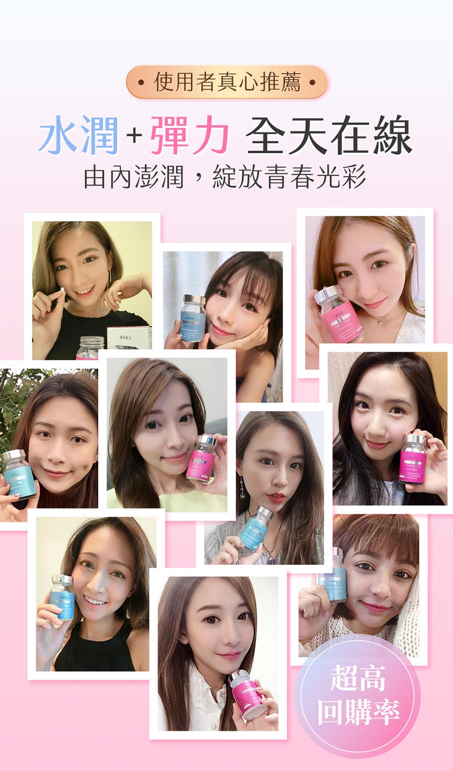 BHK超人氣熱銷推薦【膠原蛋白+玻尿酸】