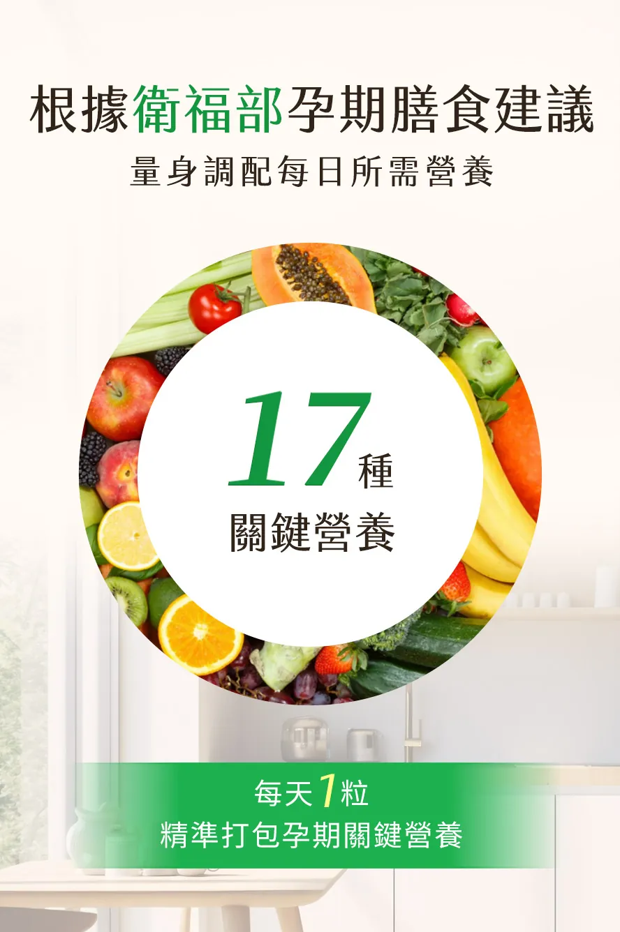 孕期保健品怎麼挑?推薦綜合維生素1天1粒