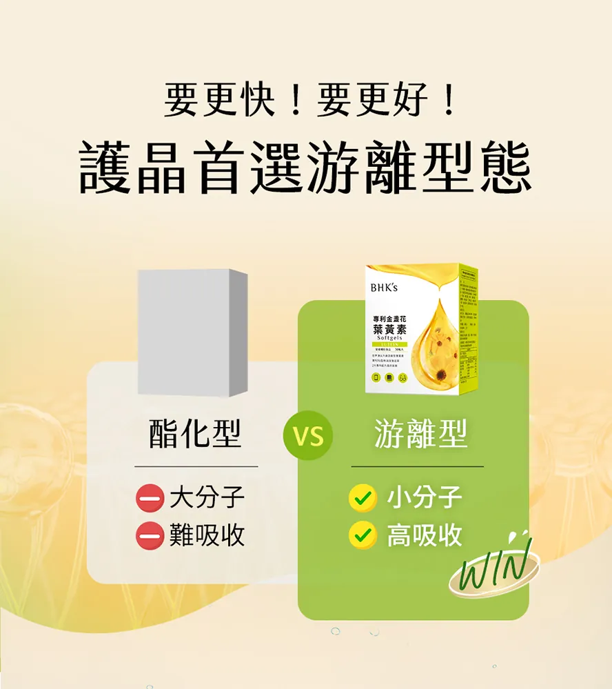 葉黃素怎麼挑?游離型優於酯化型