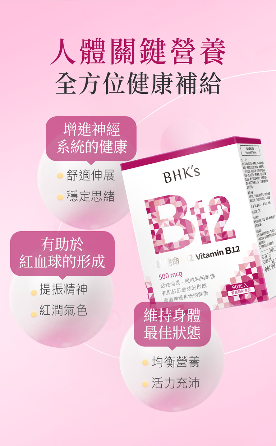 維他命B12重要功效一次看懂。