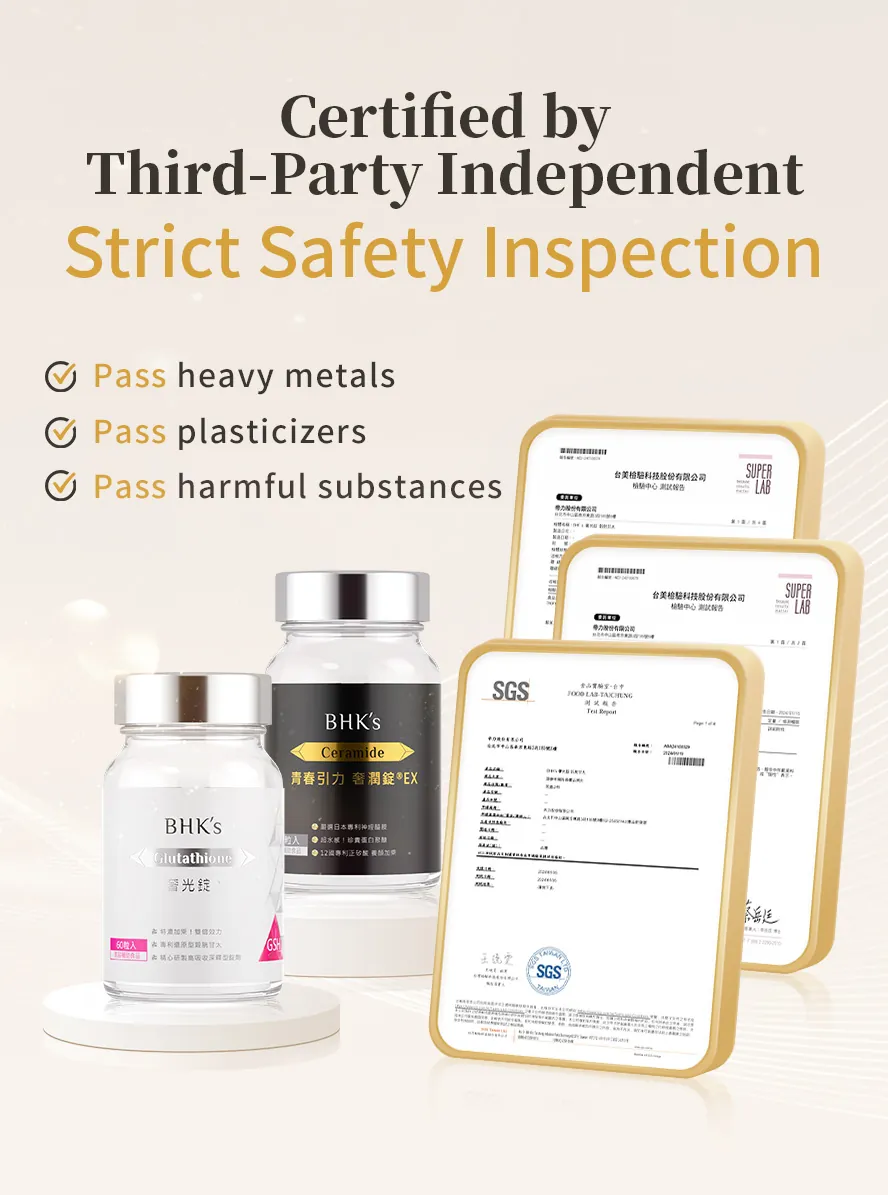 BHK's Glutathione and Ceramide use Japanese patented glutathione