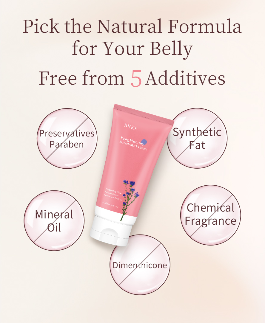BHK's PregMommy Stretch Mark Cream is recommended by famous artists and tv shows.