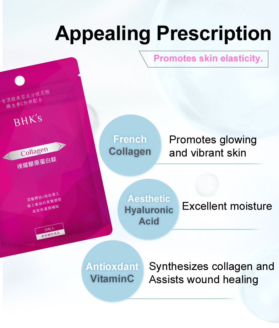 With excellent formulation coating which completely wrapped the collagen as the protection 