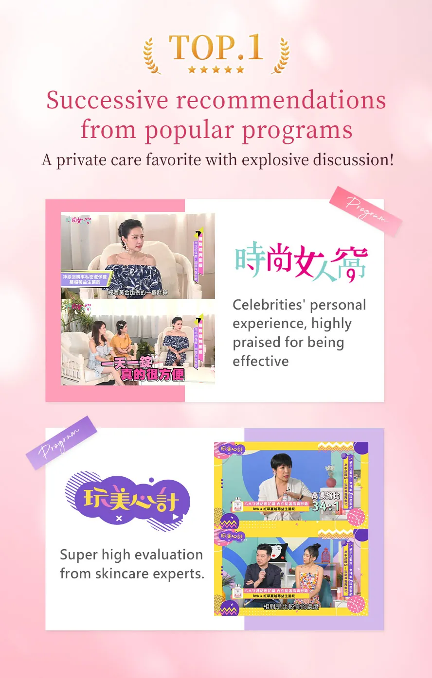 BHK's Crimson Cranberry Plus Probiotics Tablets is recommended by TV shows and celebrities and influencers.