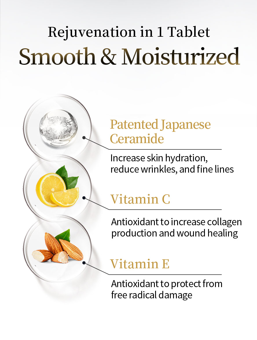 BHK's Ceramide use Japan patented creamide , make skin moisturized