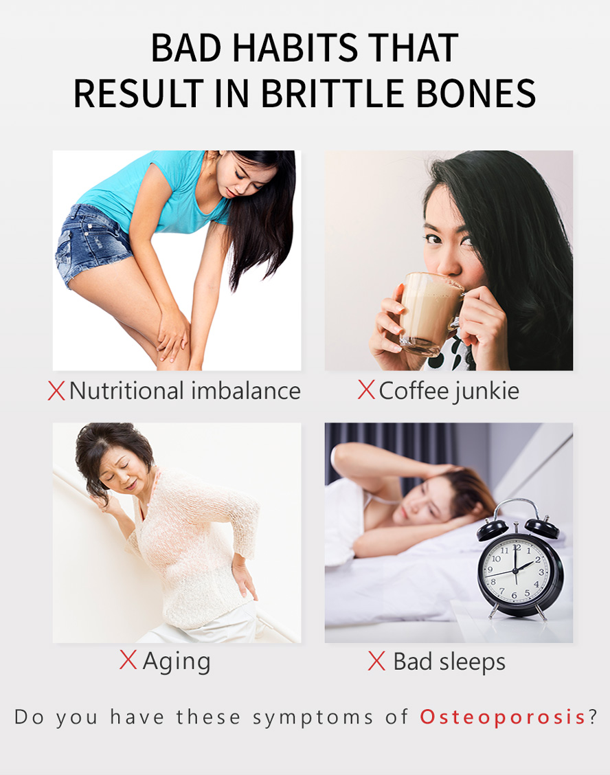 BHK's Amino Acid Chelated Calcium Tablets can prevent osteoporosis for coffee lover, elder, and people who suffers from nutritional imbalance and bad sleeping quality.