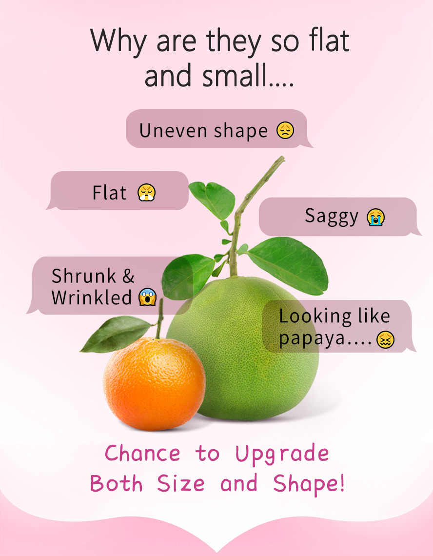 Solution for flat chested, saggy breast, and post-partum breast shrinkage. An upgrade for women's body curve 