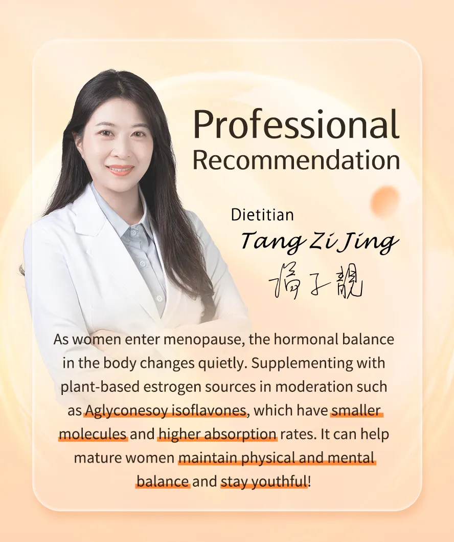 Nutritionists recommend BHK's Soy Isoflavone Aglycone for its small molecular size and superior absorption rate.