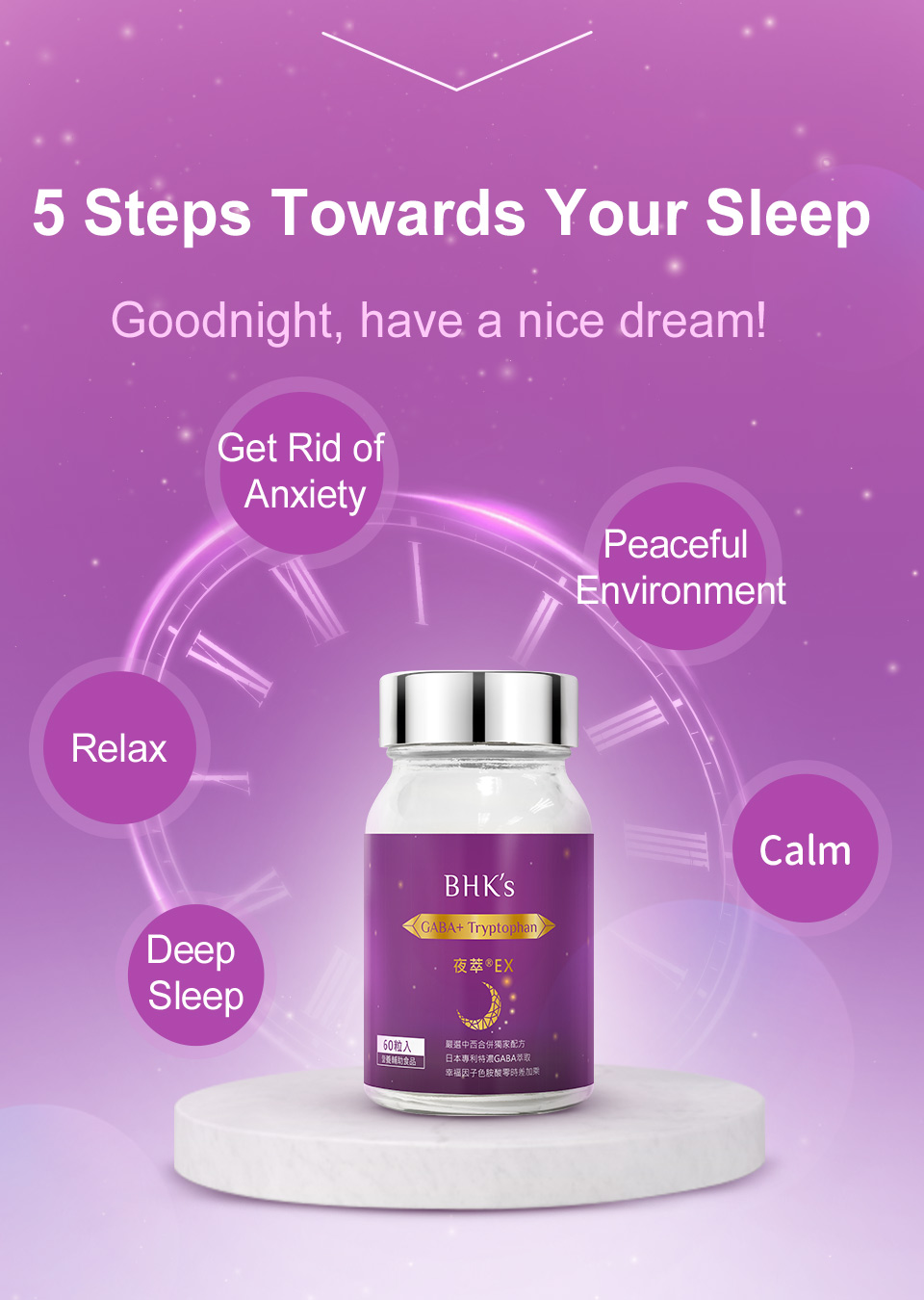 BHK's insomnia add vitamin B to keep nervous system healthy.