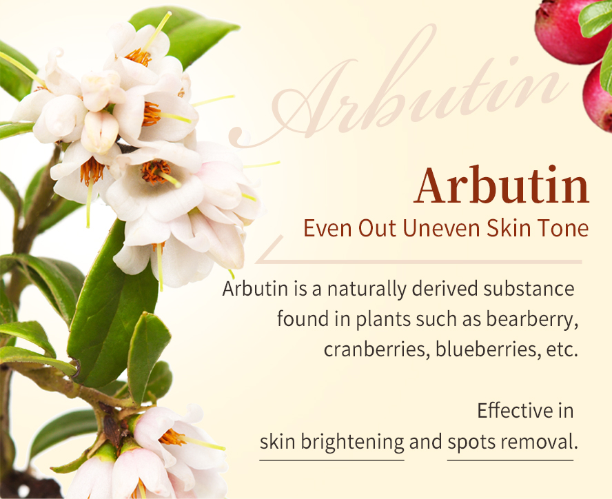 BHK Natural arbutin have arbutin helps fade discoloration while brightening skin tone