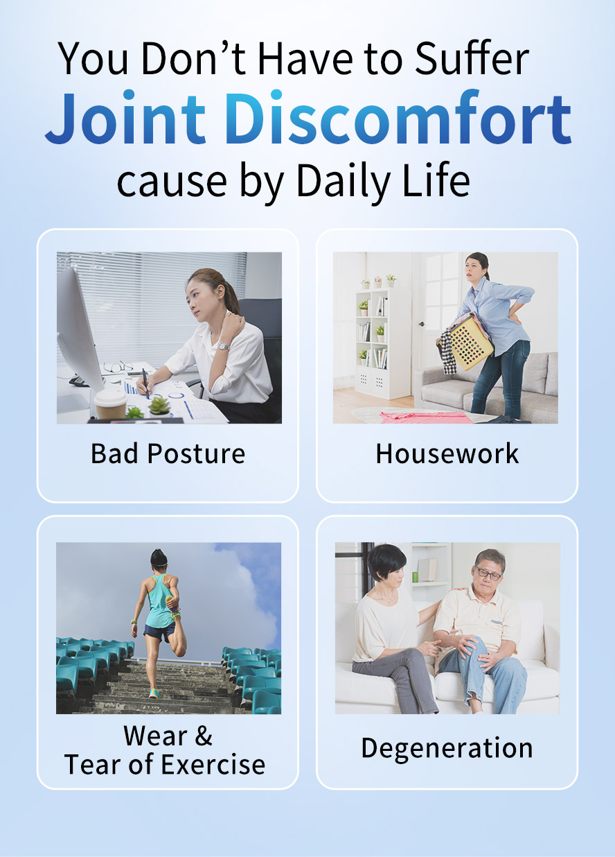 BHK's Glucosamine with MSM Cream EX can relieve joint discomfort cause by bad posture, wear & tear of exercise, and degeneration.