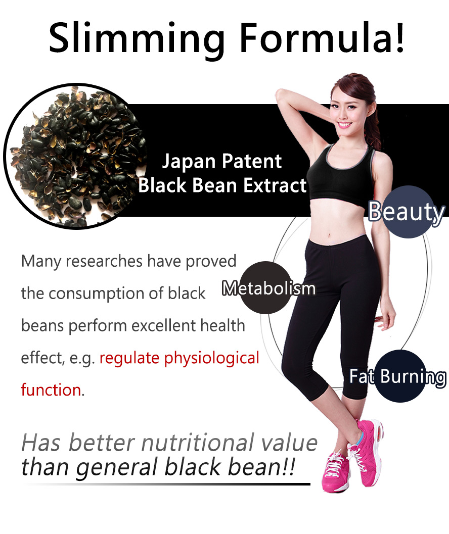 BHK-Blacksoybeans capsule helps bowel movement, fat burning, metabolism, body shaping