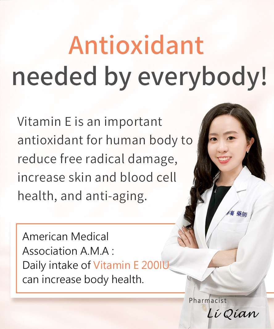 BHK vitamin E anti-ageing, aging reversal, natural nutrient for youthful and younger appearance