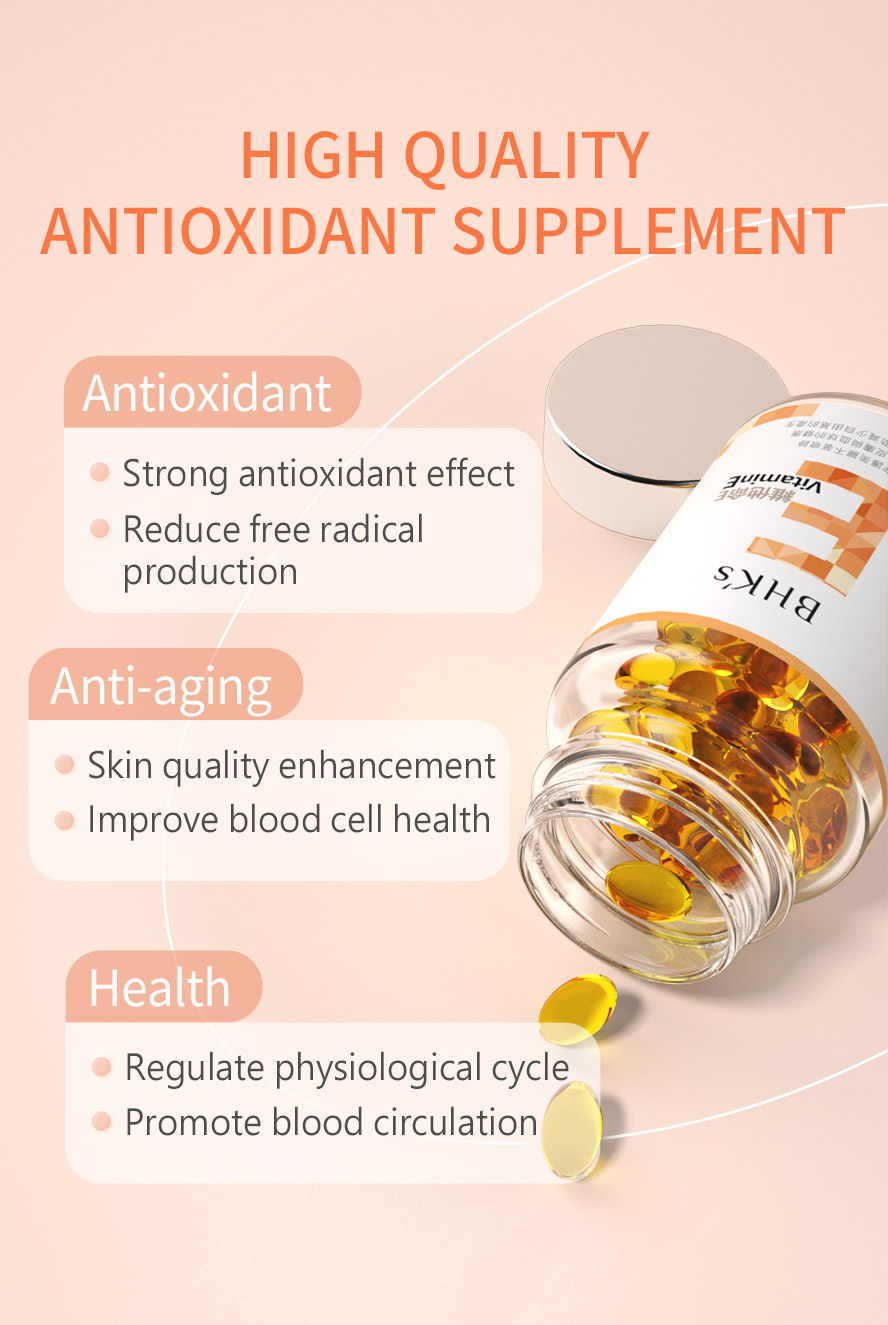 BHK's vit E act as powerful antioxidant that fights off free radicals and  naturally slow aging in cells