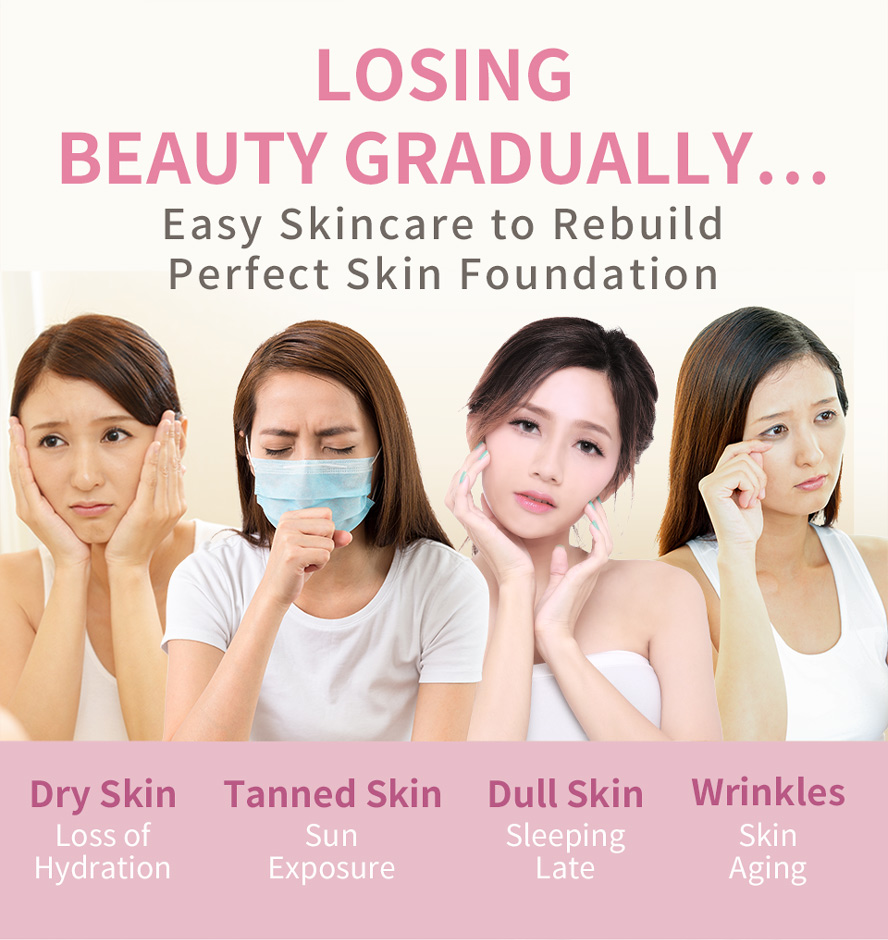 BHK's Luxurious beauty skin care for pollution, aging problem, bad habit, sleeping late