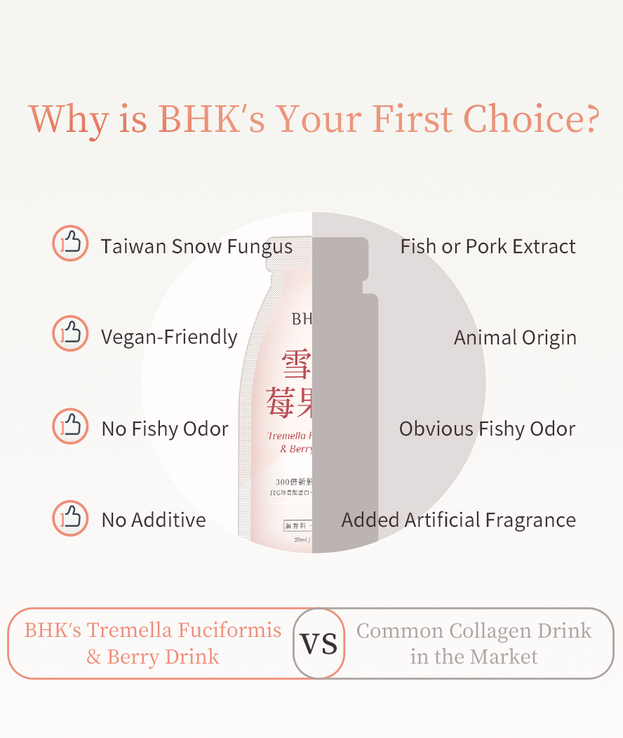BHK Tremella Fuciformis & Berry Drink is good for antiaging.
