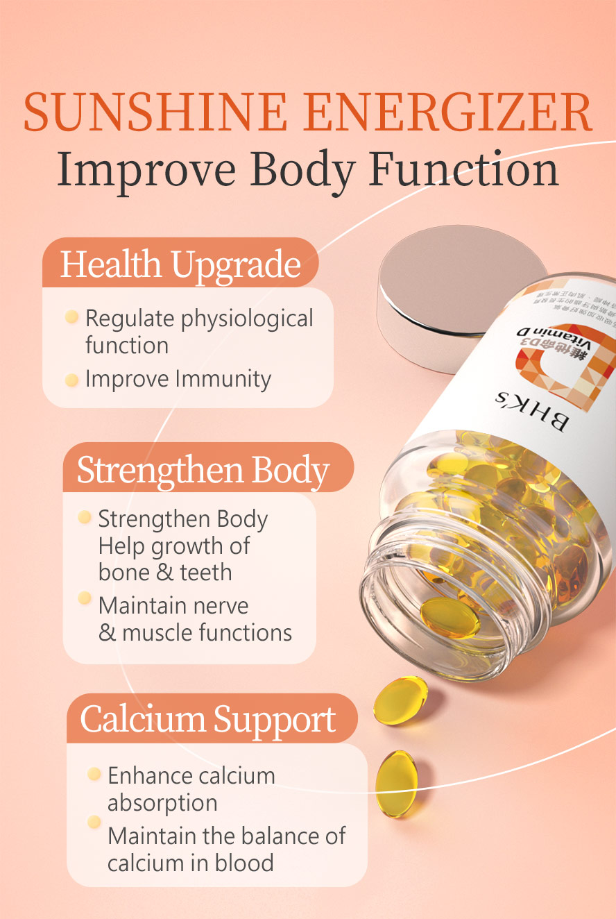 BHK's Vit D can control calcium levels in the blood.