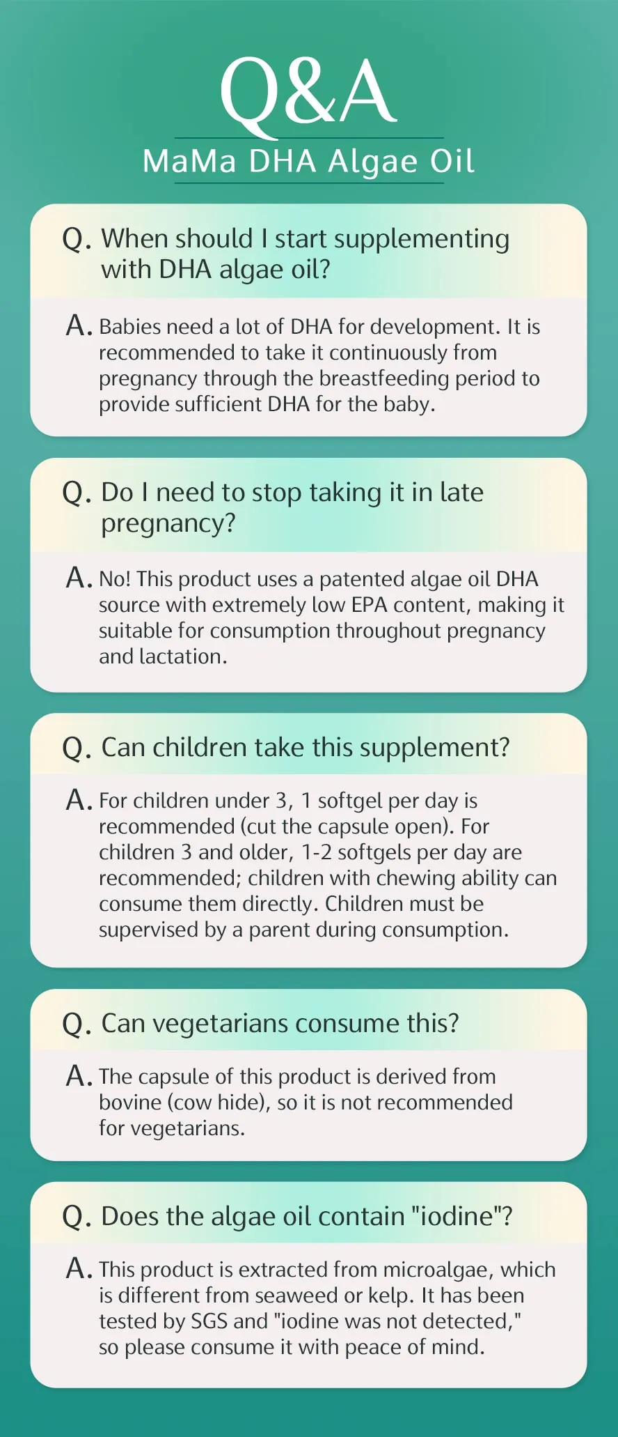 How to take BHK's MaMa DHA Algae Oil