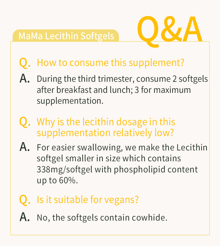 Start Lecithin supplementation when on second trimester of pregnancy for a better breastfeeding experience