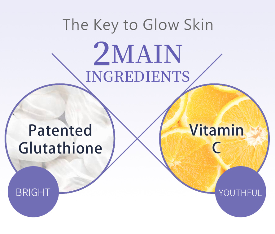 BHK's Glutathione contains 250mg high dose GSH and vitamin C to lighten and even skin tone.
