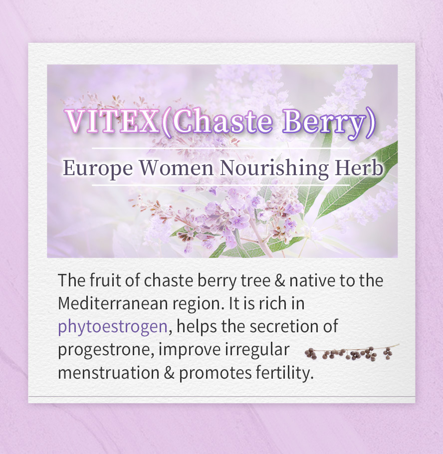 BHK's vitex  is the fruit of the chaste tree help balance a women's monthly cycle.