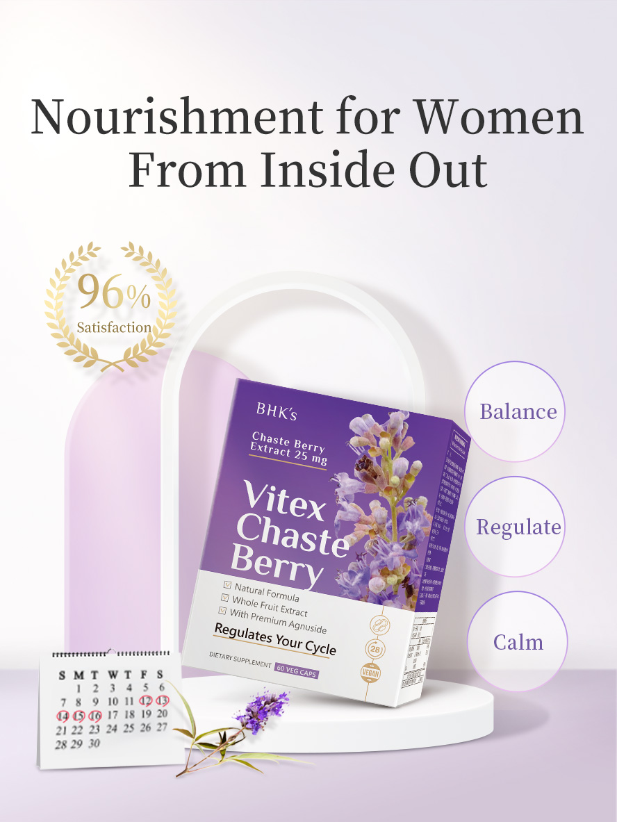 BHK chasteberry makes women healthy , cranberry maintains feminine health, evening primrose comfort your menstrual period