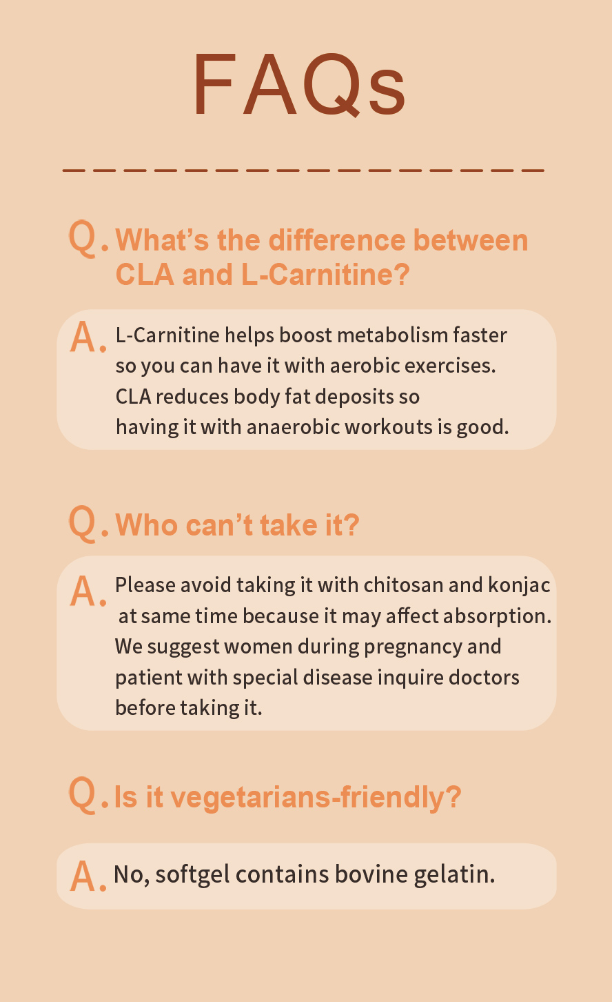 BHK's CLA isn't suggest vegetarian to eat.