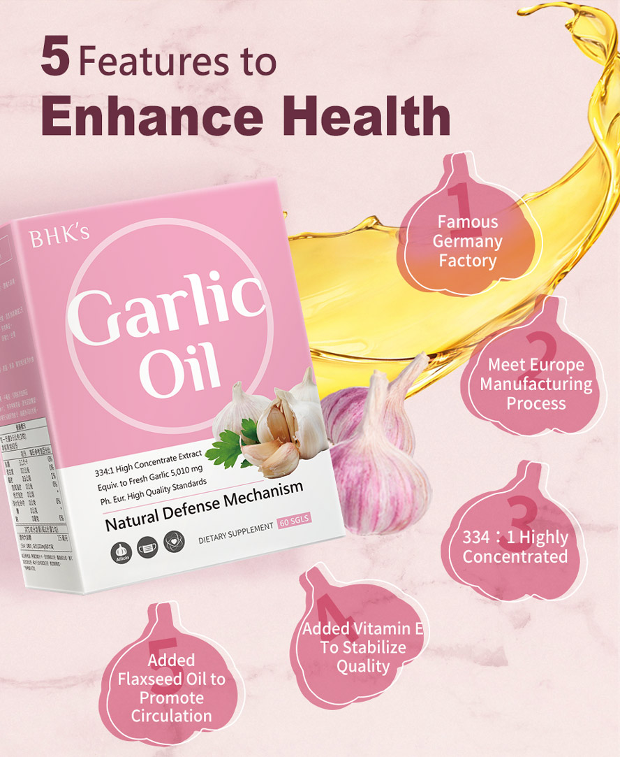 BHK’S Garlic manufactured by Germany famous factory.