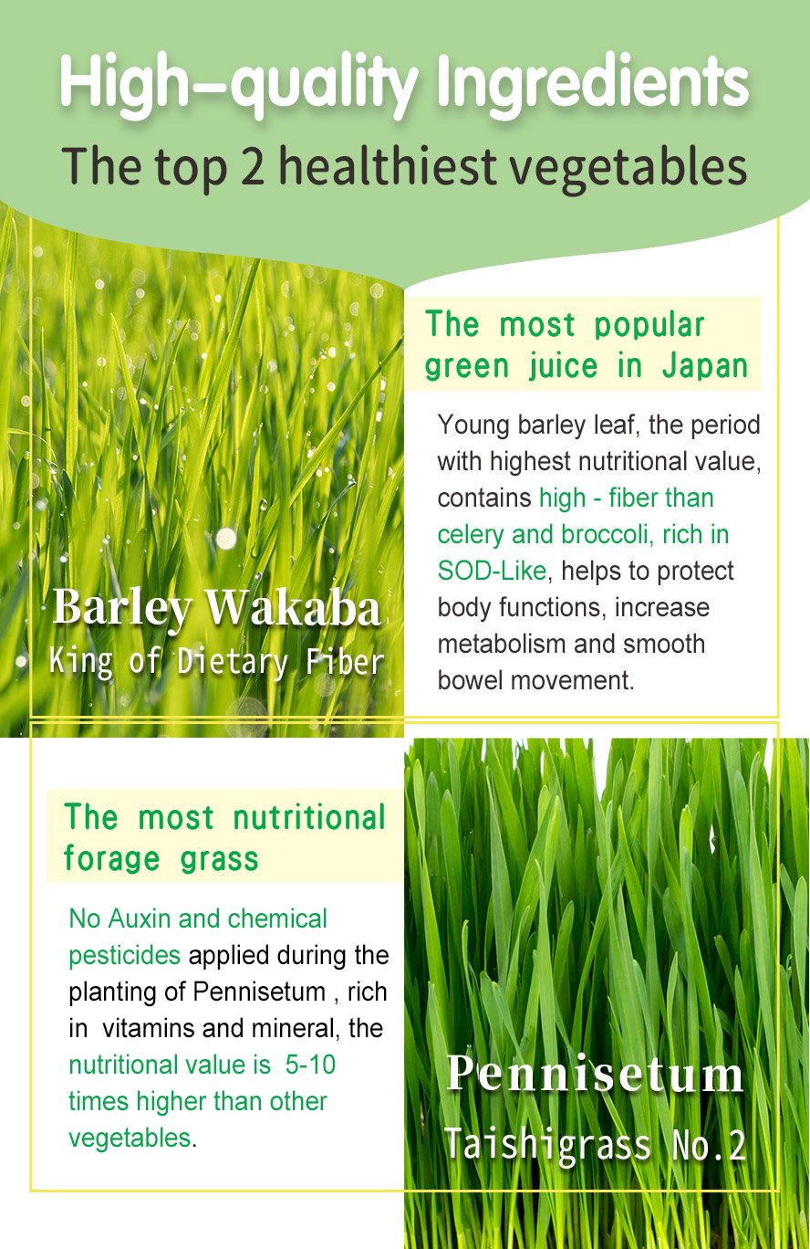 BHK's green juice superfood uses young barley grass, the most nutritionally balanced food in nature.