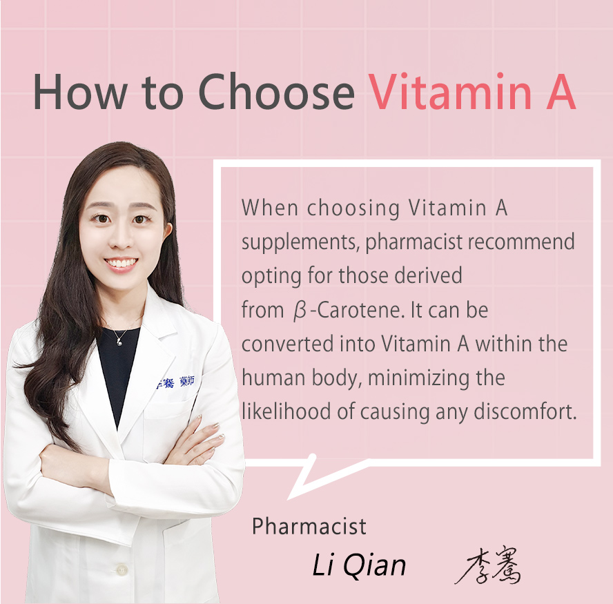 BHK's Vitamin A is recommended by pharmacist to prevent vitamin A deficiency.