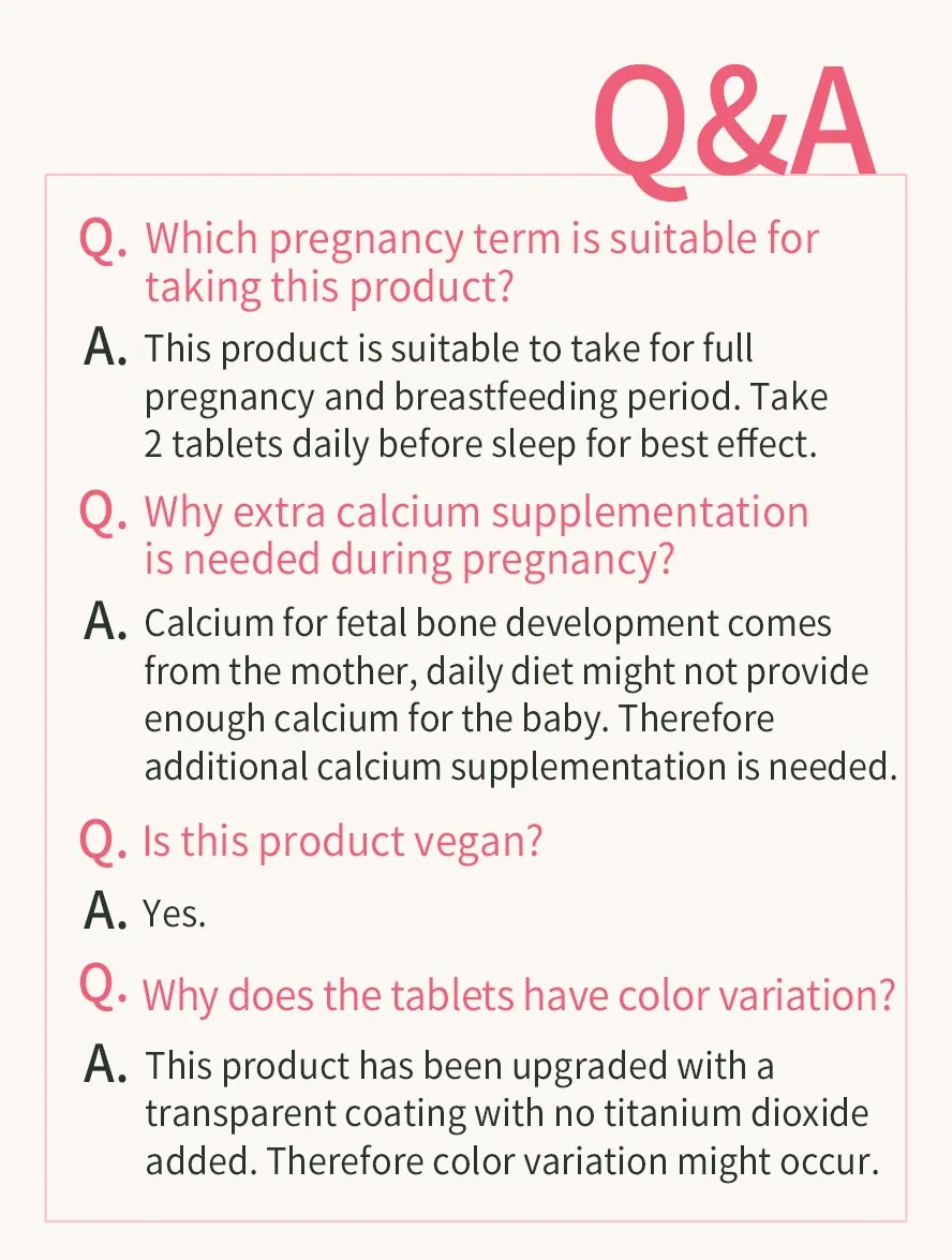 BHK's MaMa Calcium EX Tablets: Ideal for Pregnancy and Postpartum Care to Prevent Bone Loss