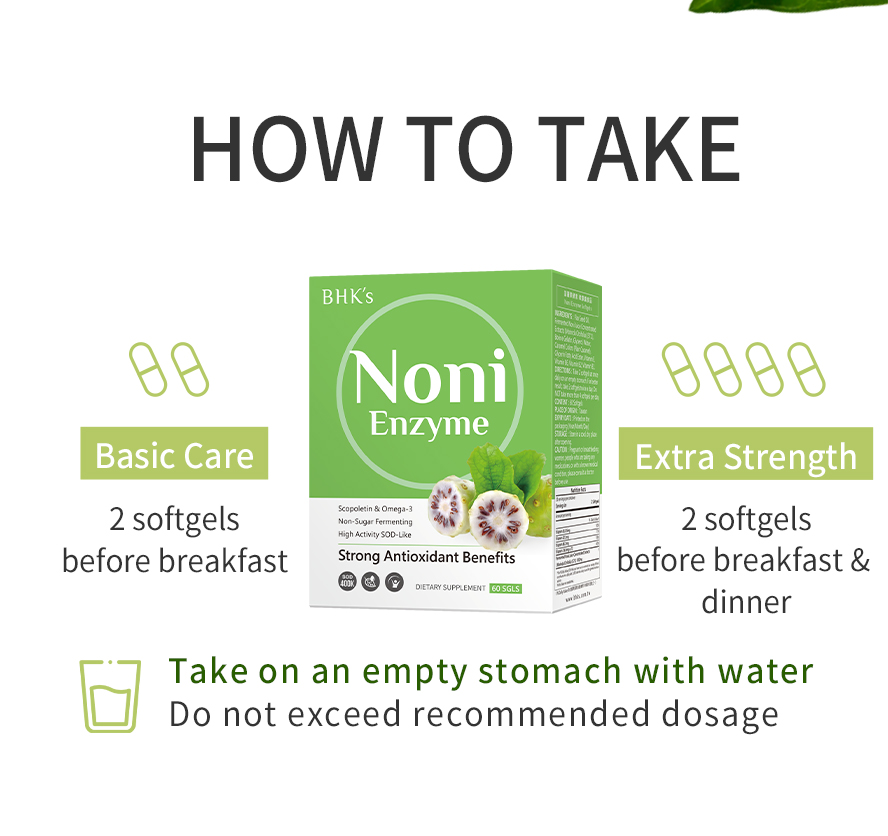 BHK s Noni Softgels 60 softgels packet