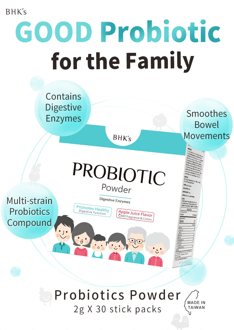 BHK's Probiotic Powder supports your natural immune defenses and promote overall health and wellness.