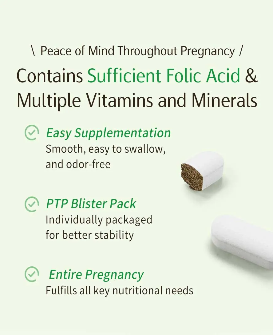 BHK's Maternal Multivitamin: Small tablets, easy to swallow, with no unpleasant odor.
