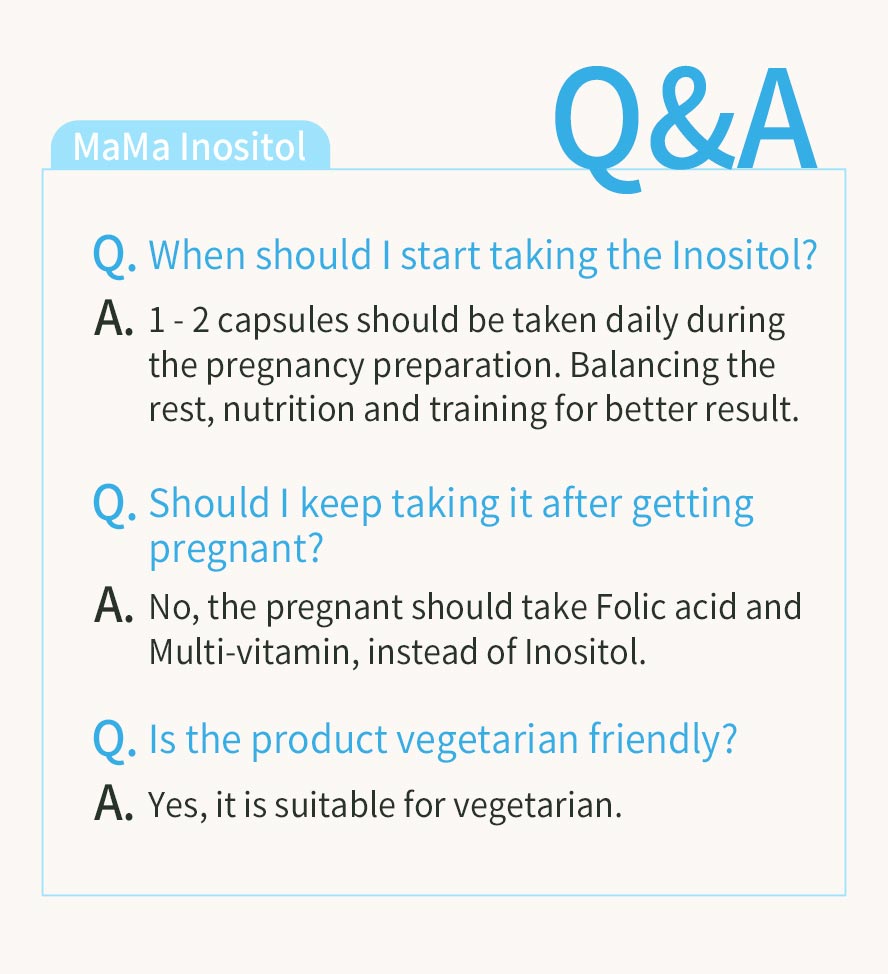 BHK's Inositol is suitable for vegetarian. Start taking for at least 3 months before getting pregnant