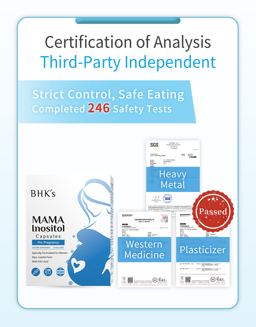 BHK's Inositol regulate oocyte maturation and improve uterine environemnt to promote healthy fetus and accelerate growth