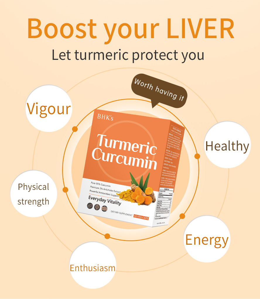 BHK's Turmeric Curcumin helps with liver detox and liver cleanse, it also supports the metabolic capacity of your liver to promote liver performance.