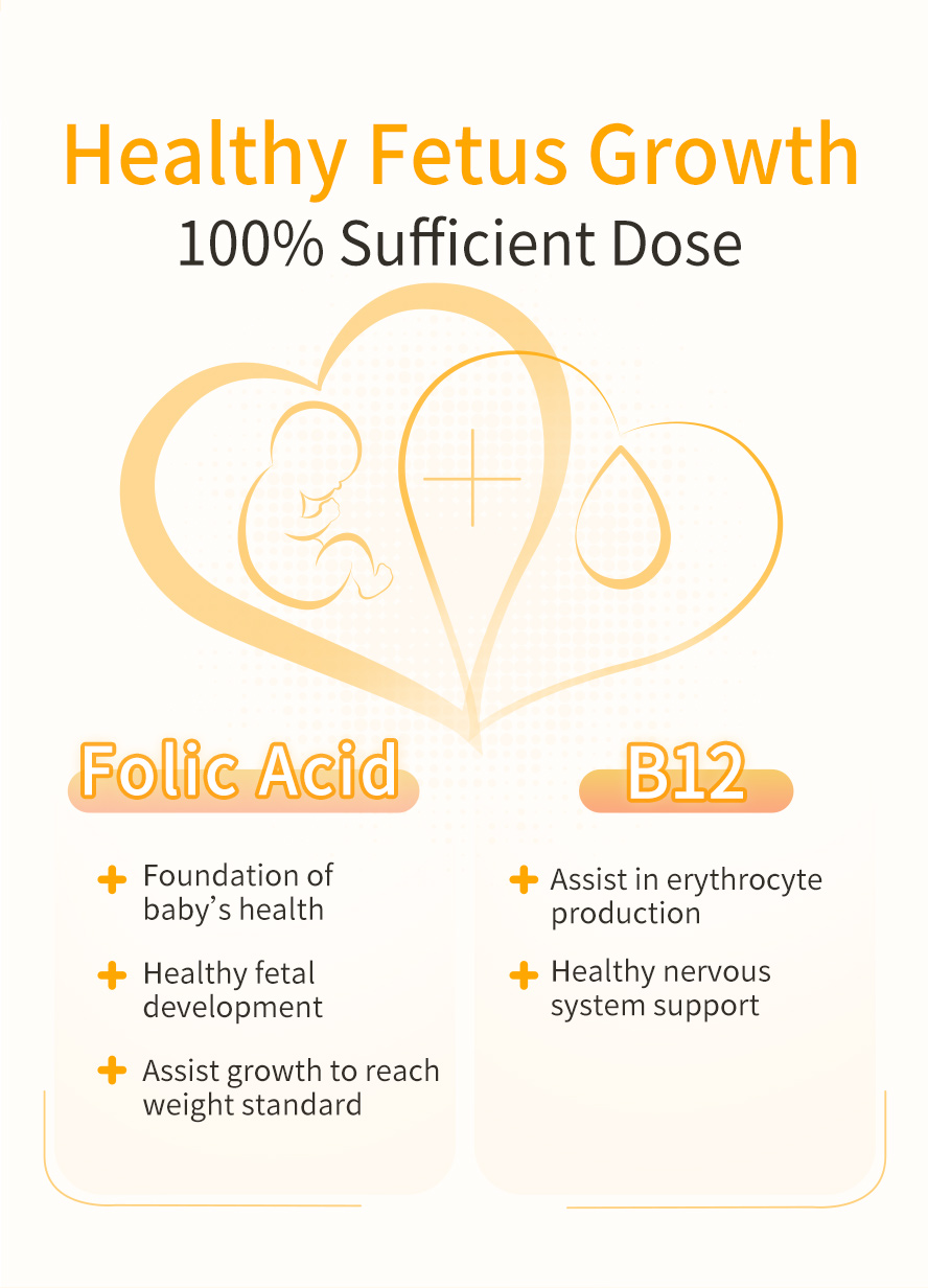 BHK's Folic acid is formulated for pregnant women with added Vitamin B12 to enhance nervous system health