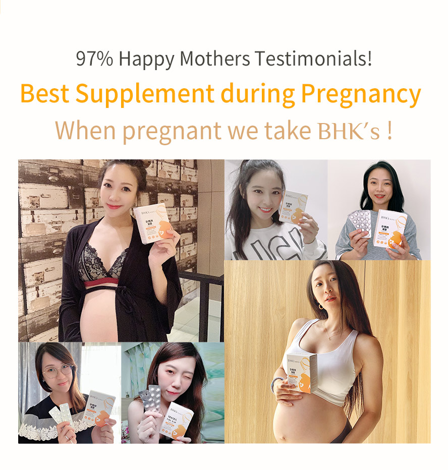 BHK's MaMa folic acid with high repurchase rate & satisfaction rate, the No.1 brand for pregnancy supplement recommended by pregnant mommies