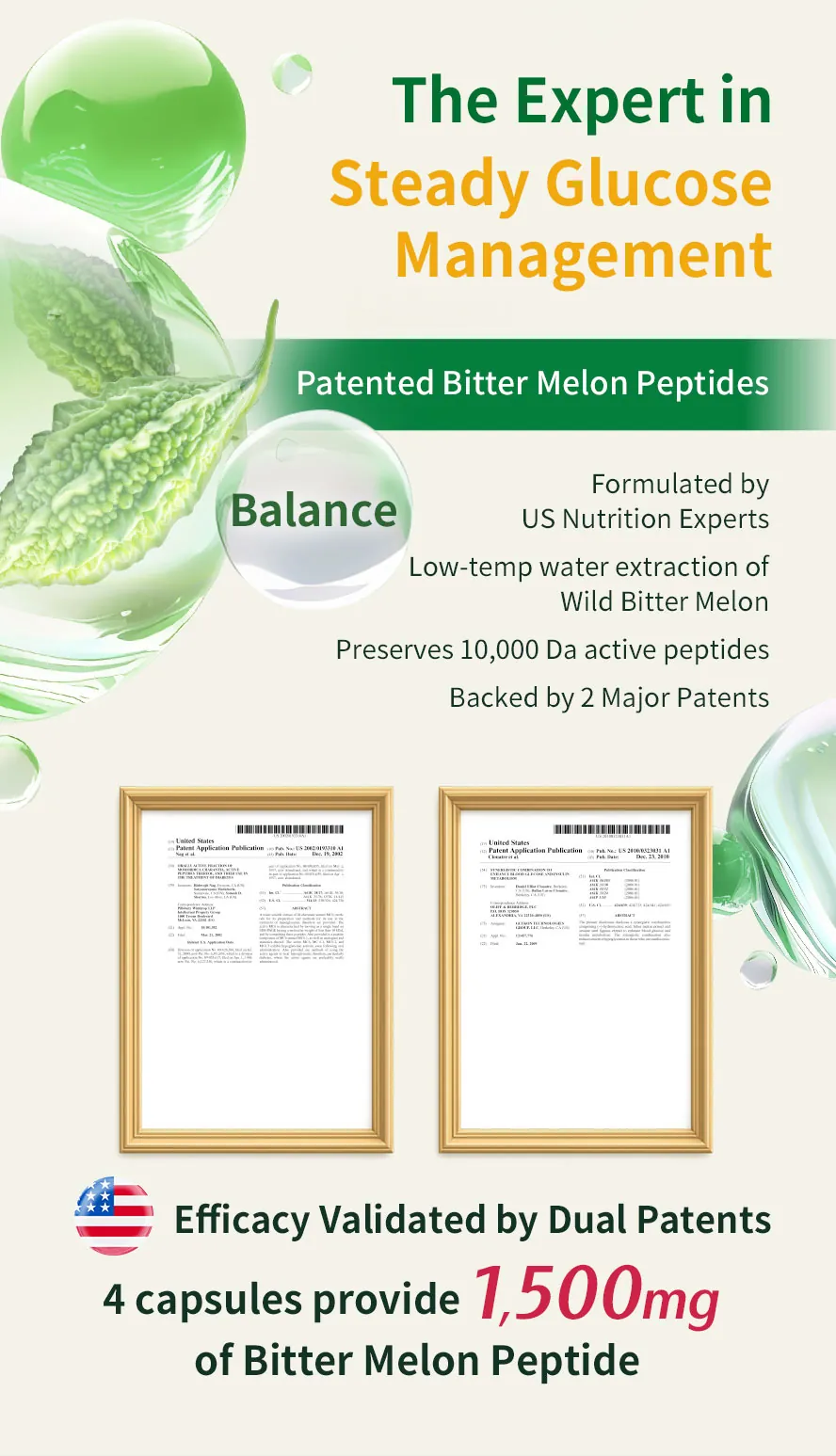 BHK's Wild Bitter Melon EX2 holds U.S. functional patents and is clinically proven to boost metabolism and maintain healthy blood sugar levels.