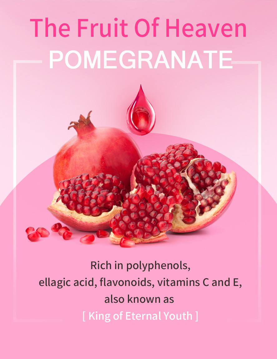BHK's red pomegranate is rich in vitamin C and other antioxidants.