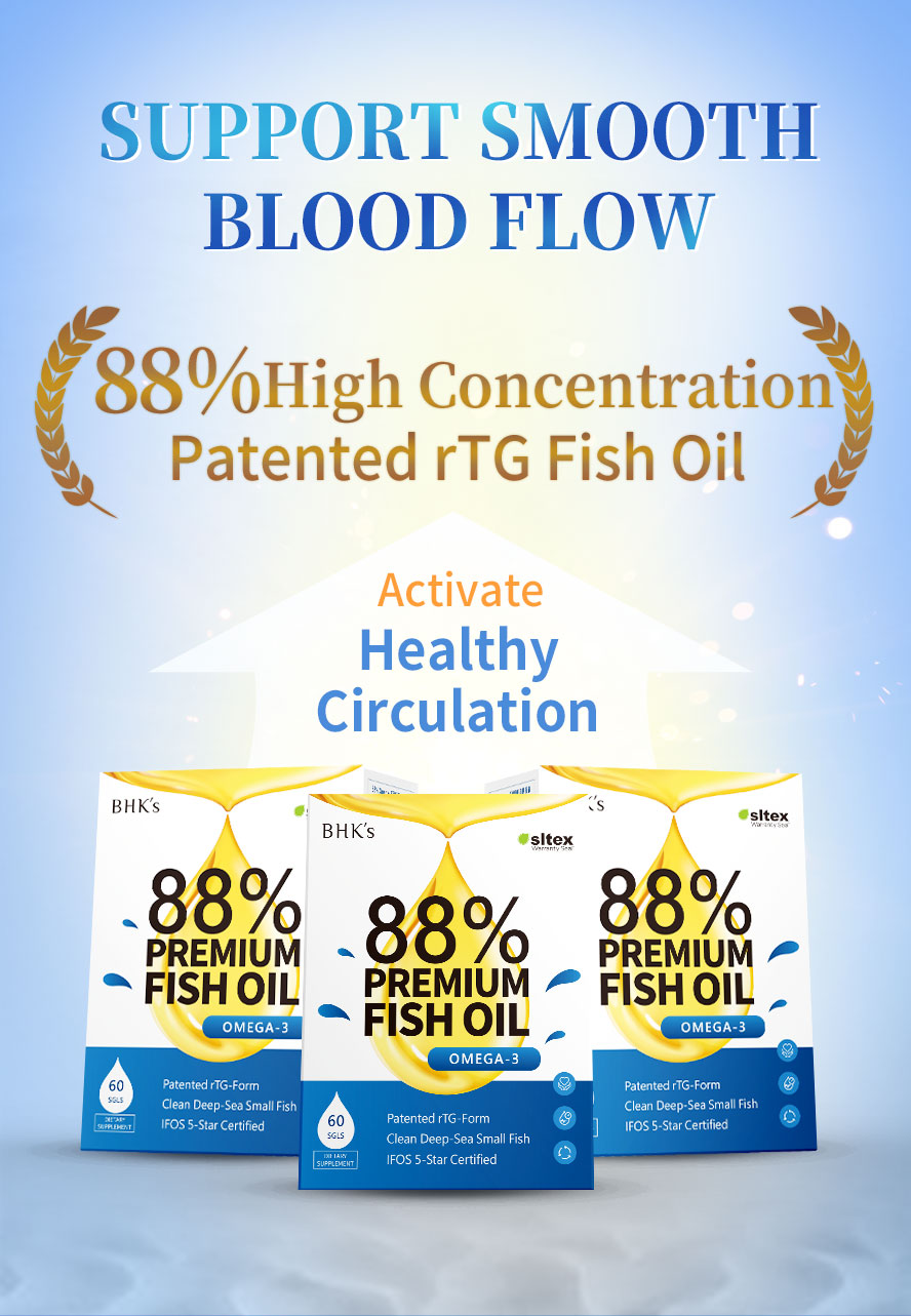 There are many benefits to eating BHK88% fish oil