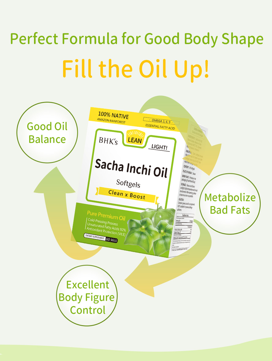 BHK's Sacha Inchi Oil is safe, no side effects, and made of natural ingredients.