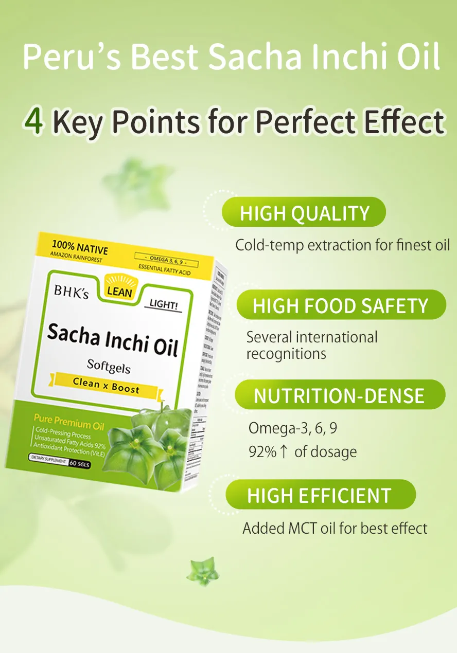 BHKs Sacha Inchi Oil also has anti-inflammatory and cardiovascular protection properties 