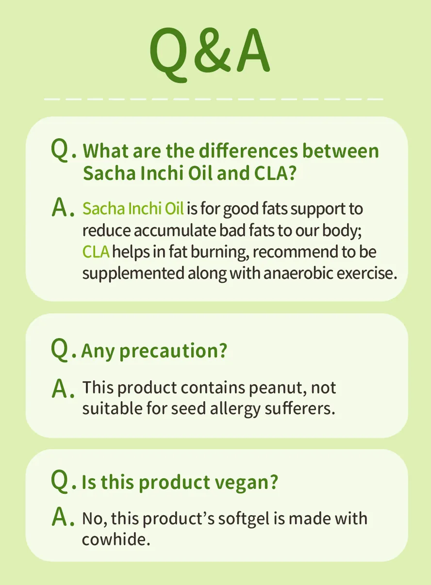 Sacha Inchi Oil Capsules are animal-based softgels, do not recommend for vegetarians.